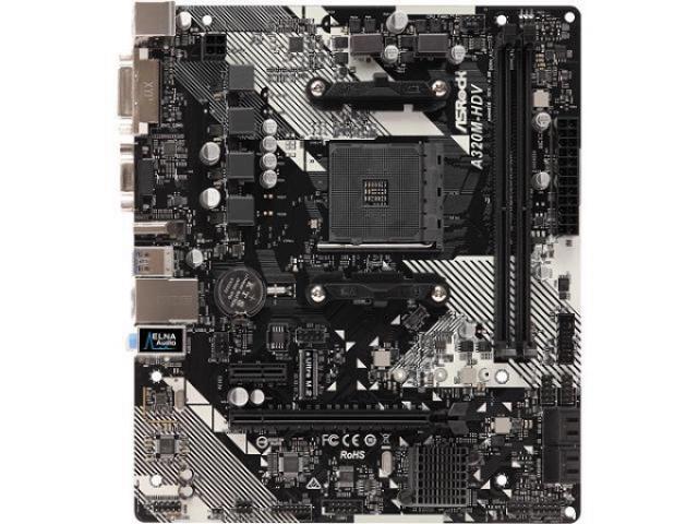 Računarske komponente - ASRock A320M-HDV /sAM4, AMD® A320 Chipset, 2xDDR4, PCI-Ex16, 1xPCI-Ex1, M.2 Slot, GLan, 4x3.0 USB, 2x2.0 USB, 1x PS/2, VGA, DVI-D, HDMI - Avalon ltd